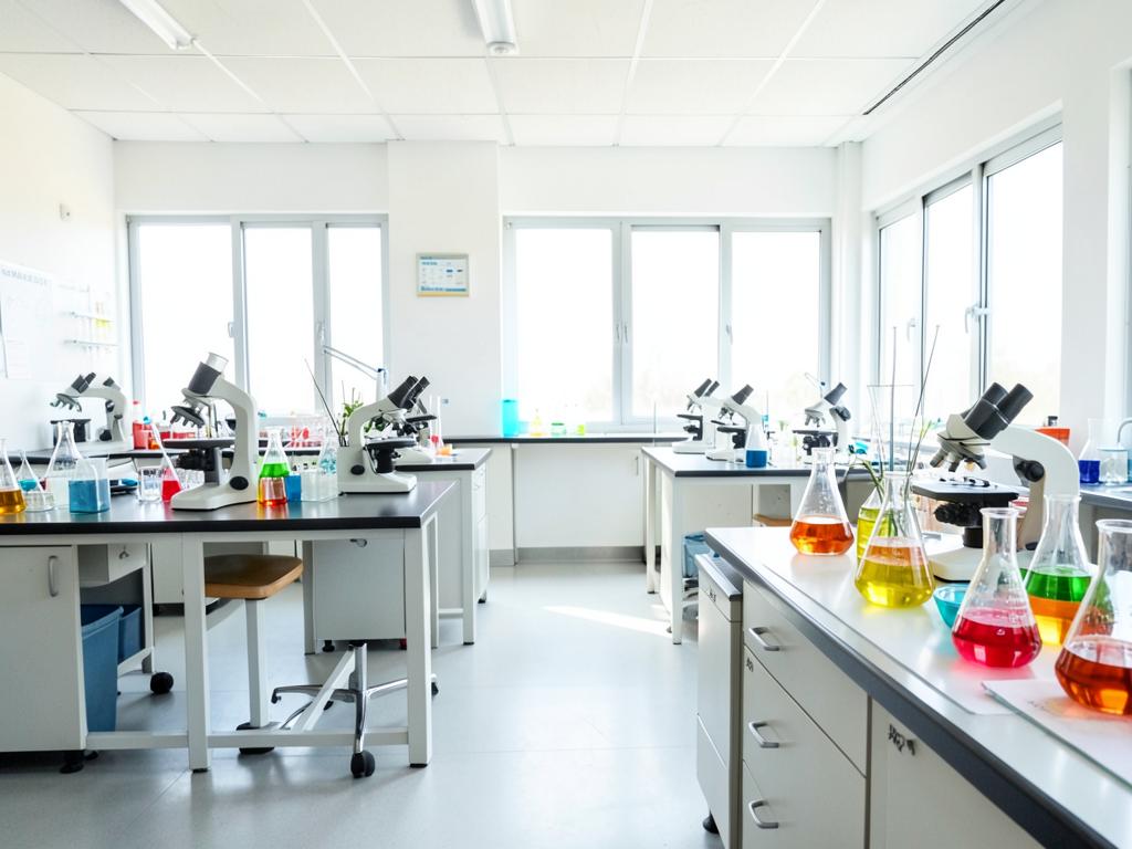 Science Laboratory at The Zion Public School, Gobardanga