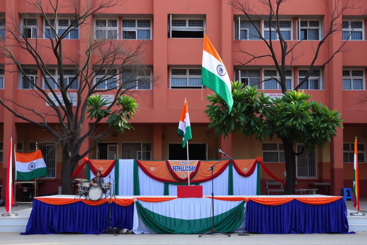 Republic Day Assembly at The Zion Public School